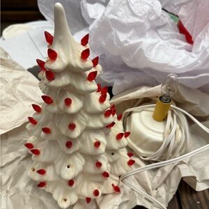 RARE Vtg ceramic Christmas tree 70s 60s